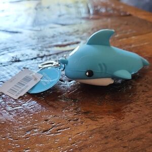 Bath & Body Works Blue Shark Keychain Charm PocketBac Holder
